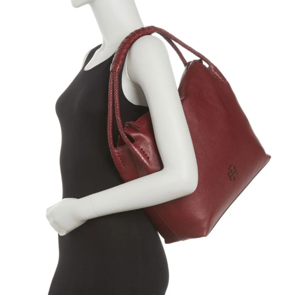 Tory Burch Taylor Leather Tote Bag - Picture 2 of 8